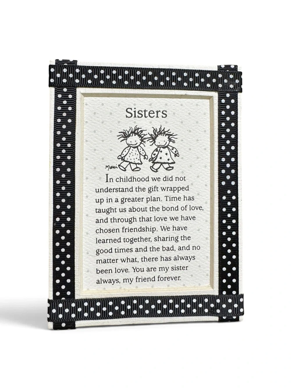 Blue Mountain Arts Sisters Easel Plaque Sister Gift Magnetic Decor